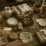 vide maison 01 table objets anciens