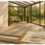 Comment chauffer une veranda : panneau infrarouge et chape isolante en véranda vitrée