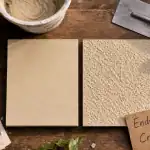 Crépi ou enduit extérieur : échantillons de façade, textures enduit et crépi