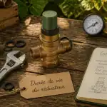duree de vie d'un reducteur de pression d'eau, reducteur en laiton sur etabli
