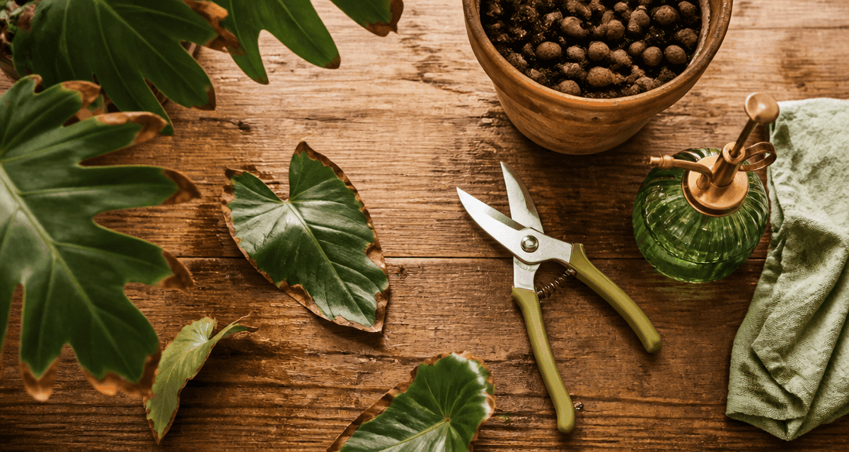 faut il couper le bout des feuilles marron outils