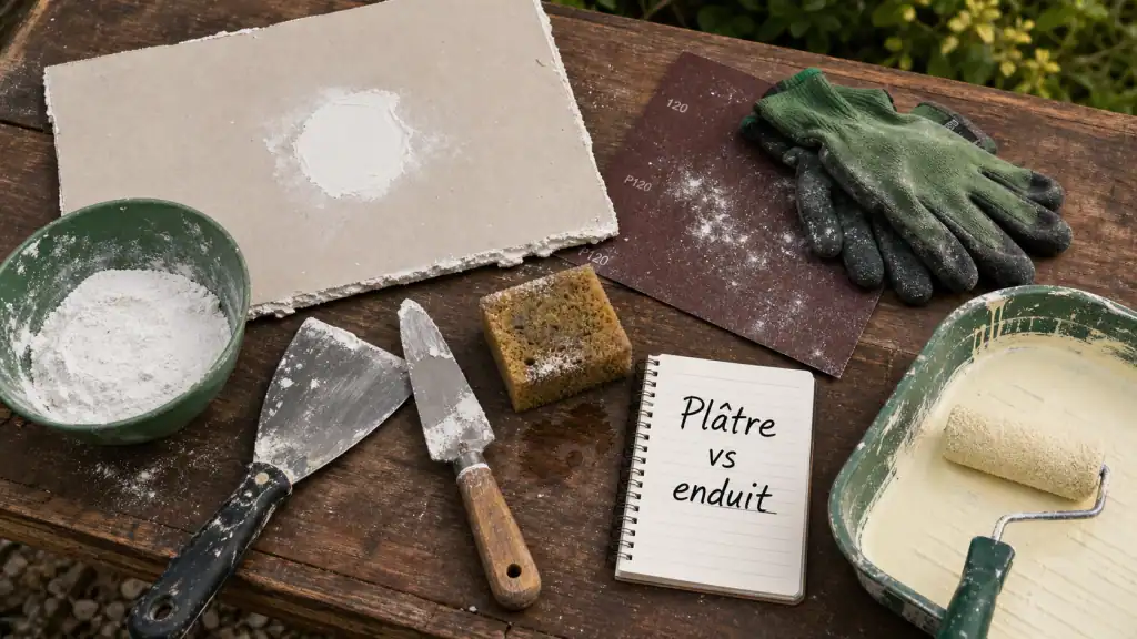 Platre pour reboucher un trou sur placoplâtre, réparation sans fissures