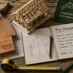 prix charpente échantillons bois et outils