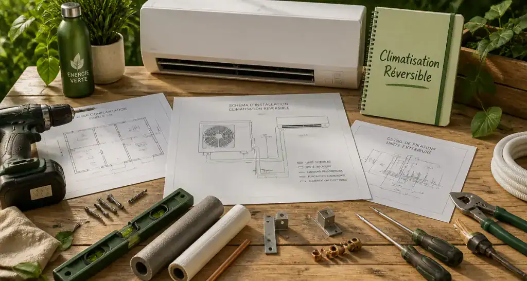 prix clim réversible outils plans techniques