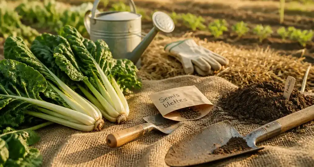 Quand planter les blettes en pleine terre : graines et jeunes plantons, semis