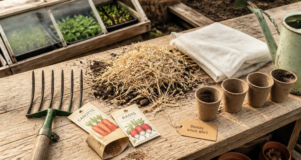 Que peut on planter dans le jardin en ce moment ? Semis sous abri au jardin