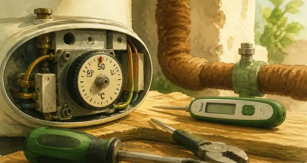Réglage ballon eau chaude 55–60°C : thermostat et eau chaude sûre