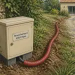 schéma branchement avant compteur edf sur coffret limite propriété