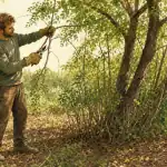 Acacia taille : jardinier taille le faux-acacia, drageons au pied