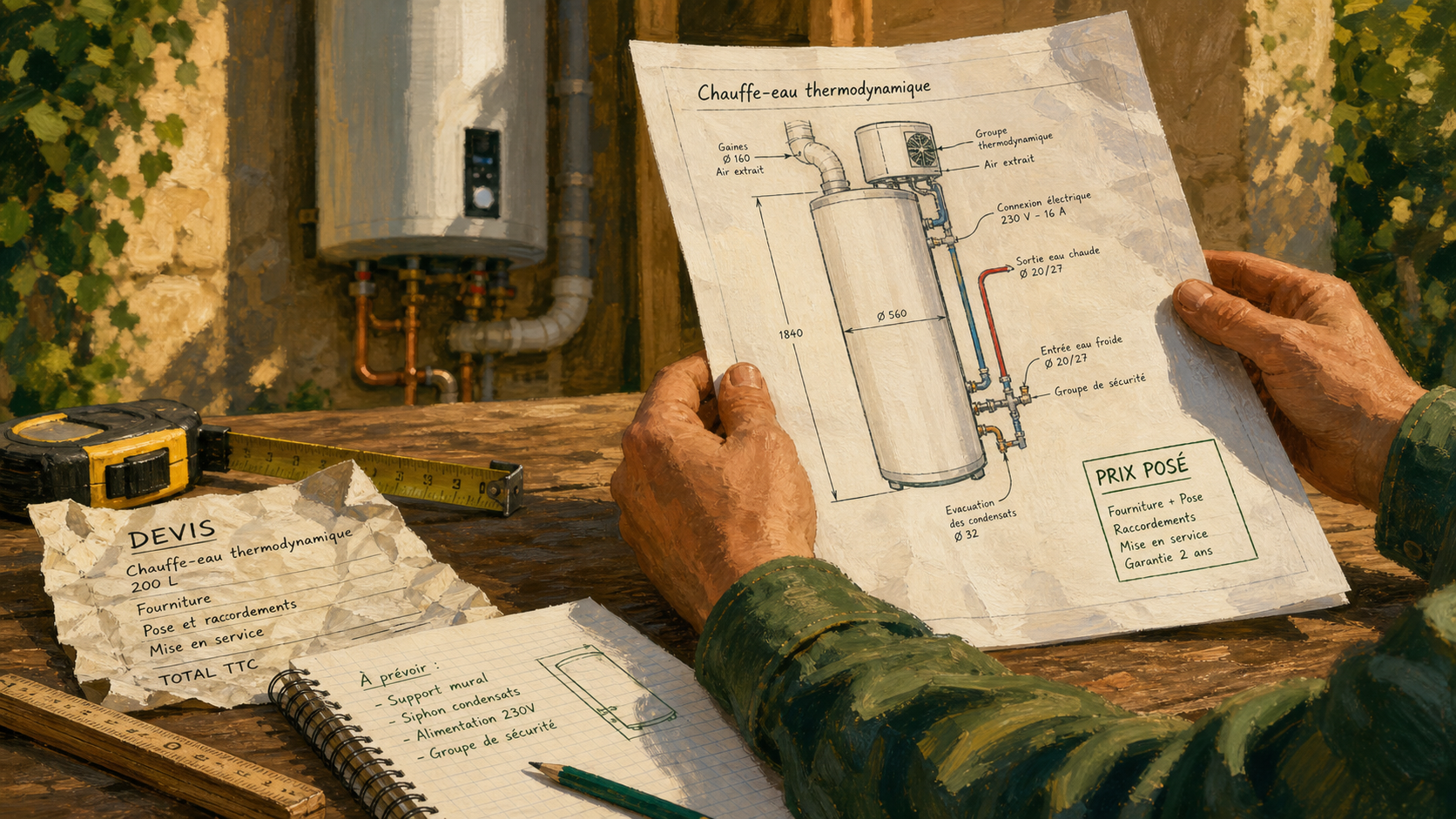 Chauffe eau thermodynamique prix : devis et pose d’un installateur