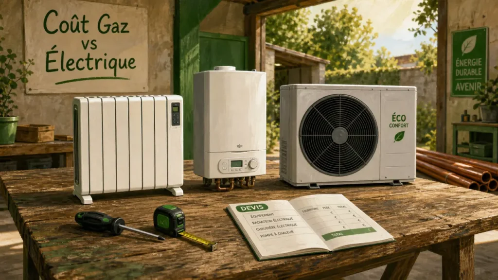 Passer du gaz à l’électrique : quelques centaines d’euros ou plus de 15 000 € selon la solution choisie