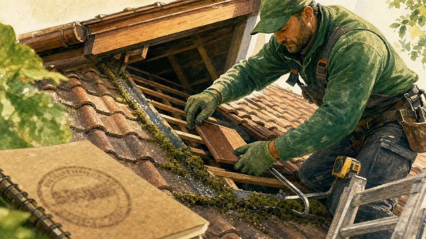 Durée de vie tuiles terre cuite : toit ventilé 50-100 ans