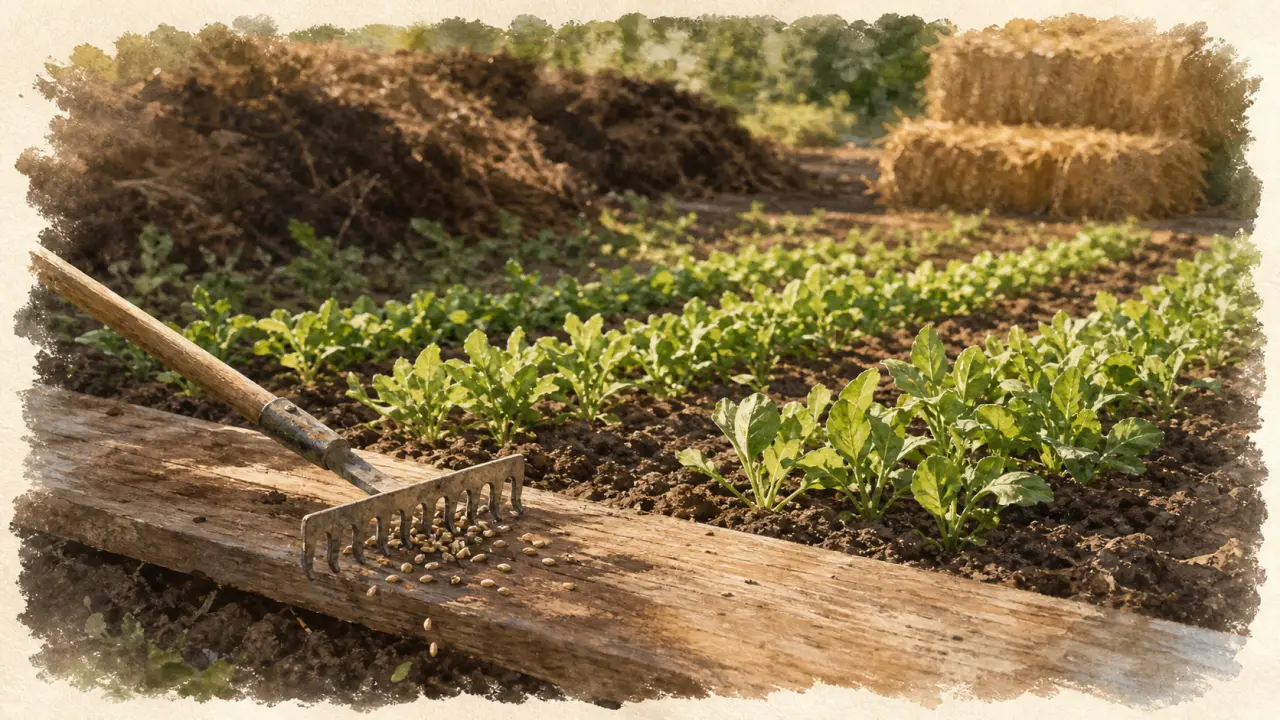 Engrais vert hiver : jeunes pousses semées d’août à octobre, à détruire avant floraison