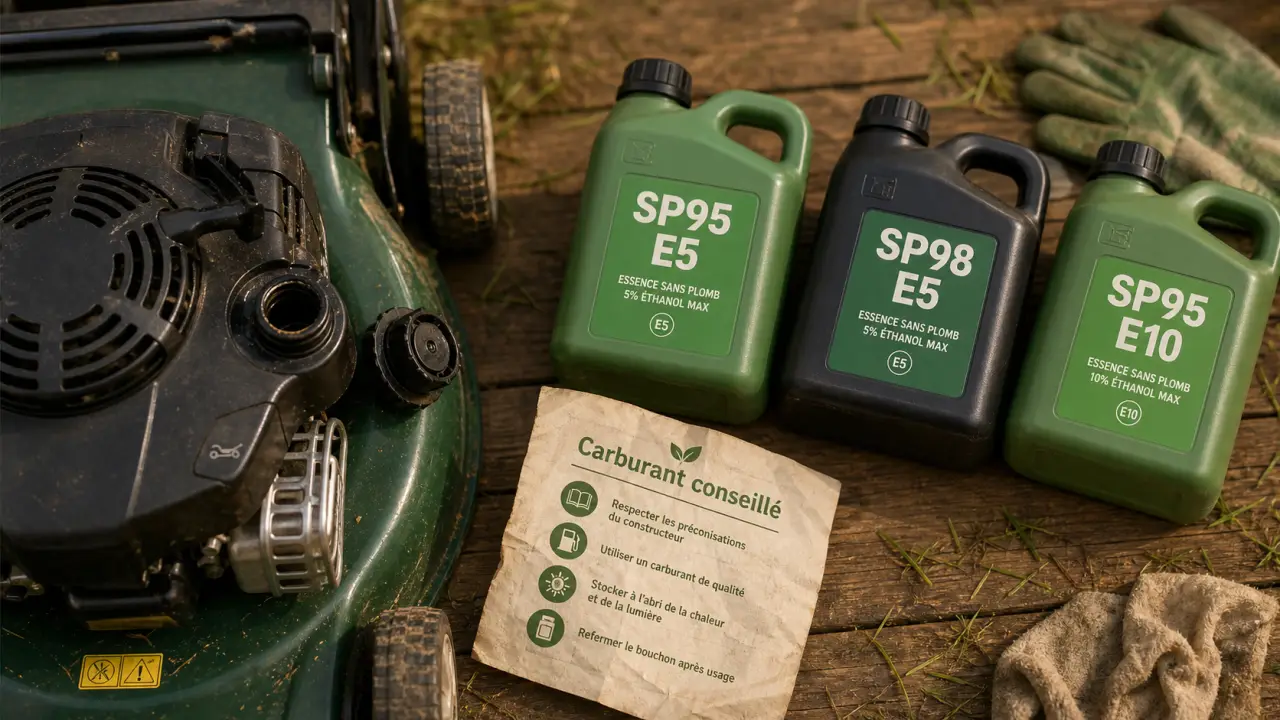 Essence tondeuse 95 ou 98 : SP95 ou SP98 pour tondeuse thermique