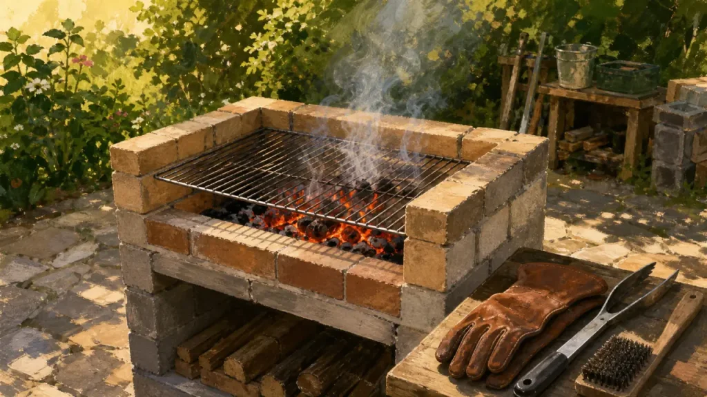 Barbecue maison en bois ou en briques : choisir, construire et éviter les erreurs