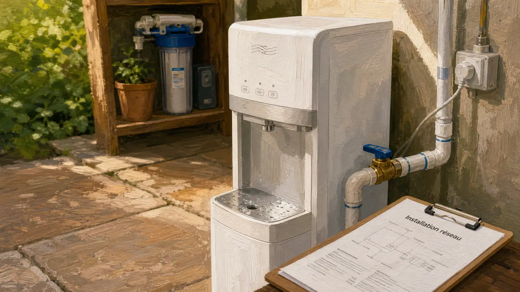 Installation fontaine à eau réseau : prérequis à vérifier