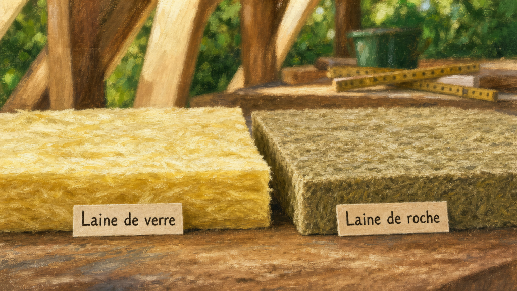 Laine de verre ou laine de roche : panneaux isolants minéraux, faible épaisseur et confort d’été