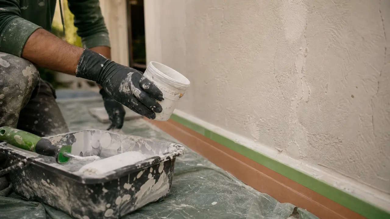 Peindre du platre : sous-couche sur mur plâtre, séchage sans traces ni cloques