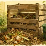 Que mettre dans le compost : épluchures, feuilles mortes et brindilles dans un composteur