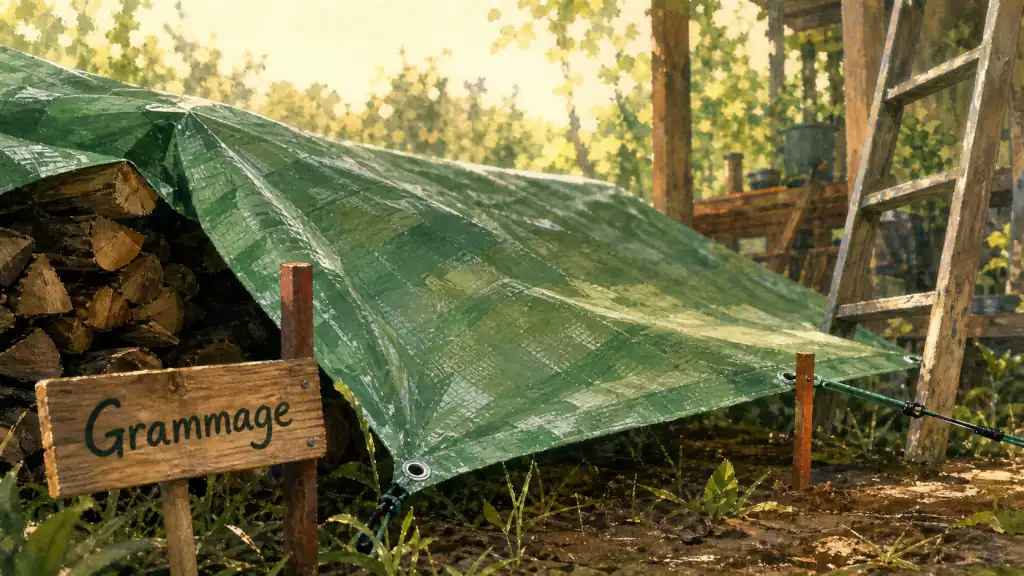 Une bâche de protection polyéthylène armée avec grammage et matériau idéal