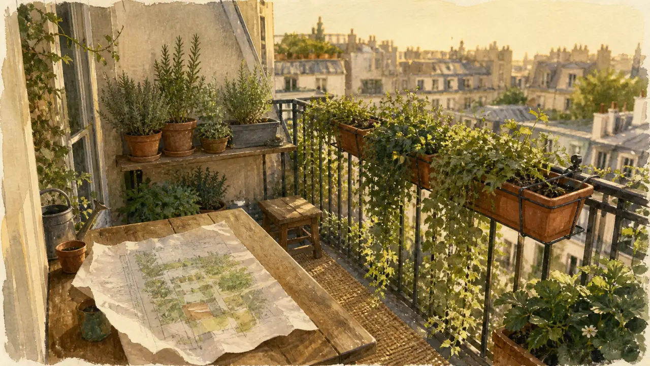 Créer un coin de verdure sur son balcon : plantes aromatiques et jardinières