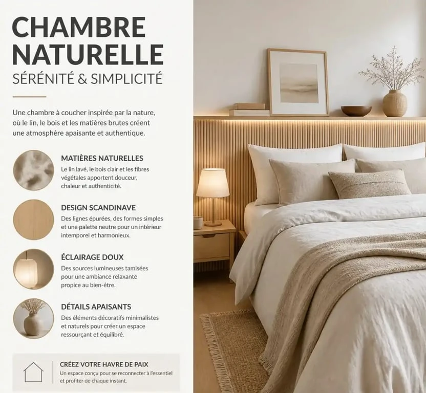 Décoration de chambre pour décorer un mur blanc avec des matières naturelles