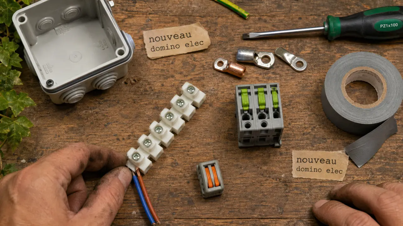 Nouveau domino elec : borne rapide, domino à vis et connecteur à levier