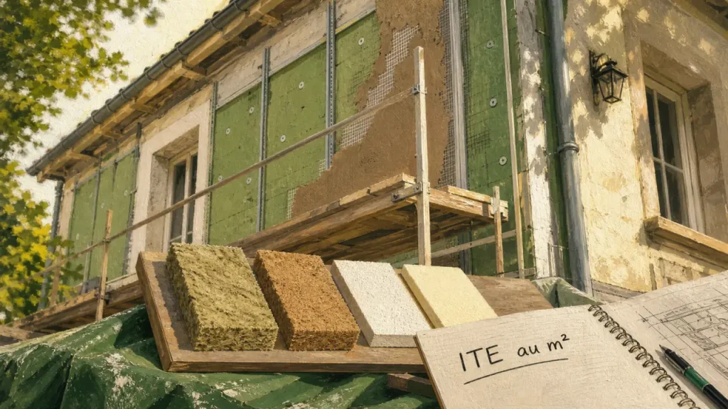 100 à 250 €/m² : le vrai prix d’une isolation extérieure selon le matériau et la finition
