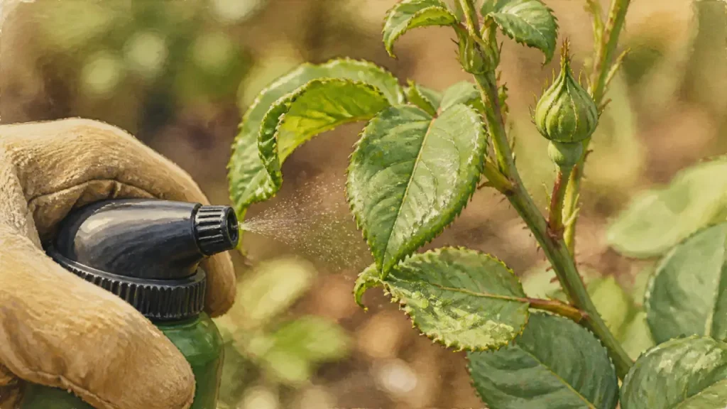 Pucerons verts sur les rosiers : reconnaître, traiter au savon noir et prévenir les récidives