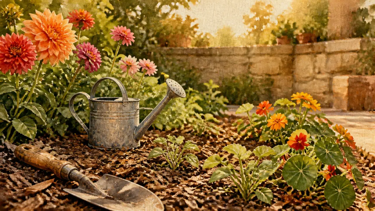 Que planter en juillet août fleurs : dahlias, zinnias, soucis et capucines au jardin