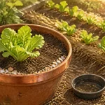 Répulsif naturel limace au cuivre et pluie, potager protégé