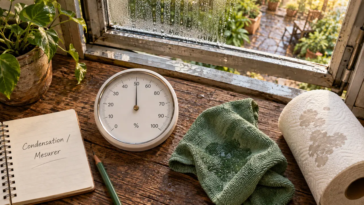 Humidité maison : hygromètre et condensation sur la fenêtre