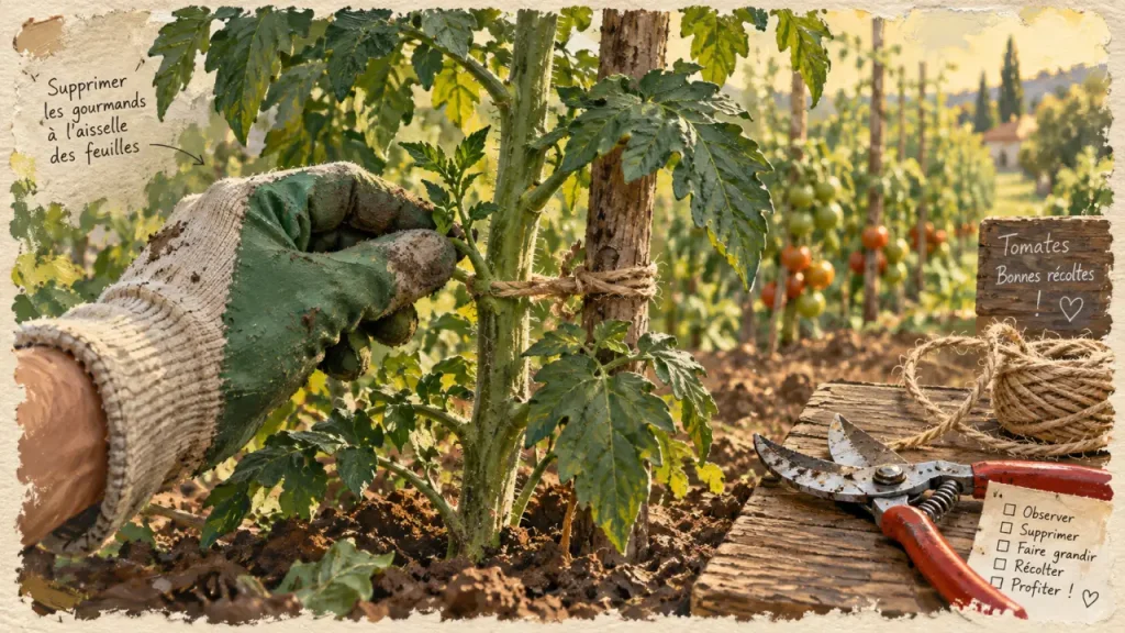 Taille des tomates : choisissez entre une, deux tiges ou la non-taille