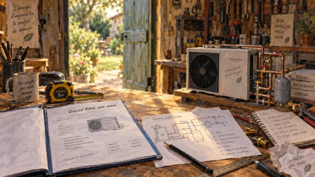 Tarif d’une pompe à chaleur air-eau : les postes qui expliquent un devis de 10 000 à 20 000 €