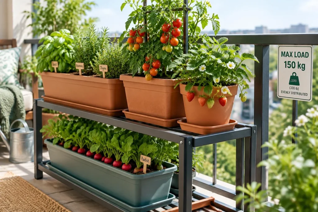 Ne plantez pas avant d’avoir vérifié la charge de votre balcon