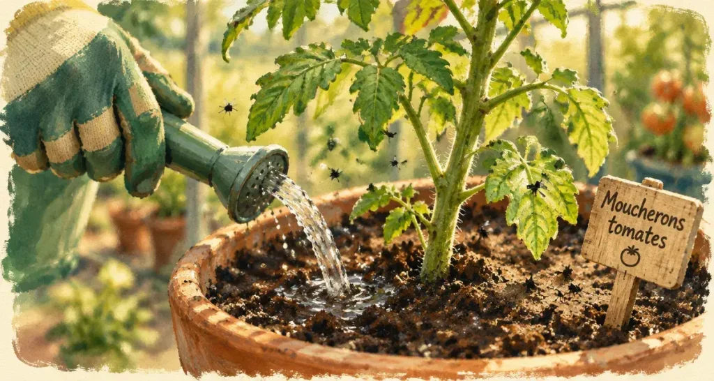 Moucherons sur les tomates : identifiez-les avant de traiter